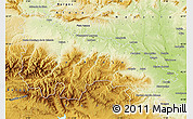 Physical Map of La Rioja