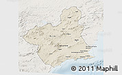 Shaded Relief 3D Map of Murcia, lighten