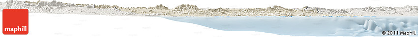 Shaded Relief Horizon Map of Murcia, lighten Shaded Relief Horizon Map of Murcia, lighten