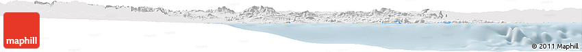 Silver Style Horizon Map of Murcia, single color outside