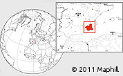 Blank Location Map of Murcia