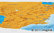Political Panoramic Map of Murcia