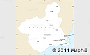 Classic Style Simple Map of Murcia, single color outside