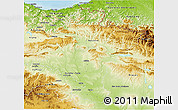 Physical 3D Map of Navarra