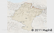 Shaded Relief 3D Map of Navarra, lighten