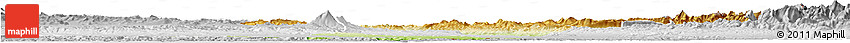 Physical Horizon Map of Navarra, lighten, desaturated