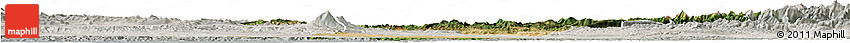 Satellite Horizon Map of Navarra, lighten, semi-desaturated