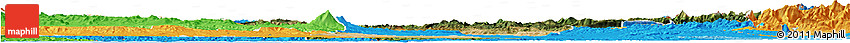 Satellite Horizon Map of Navarra, political outside