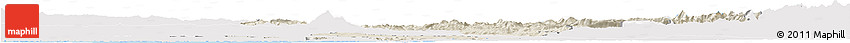 Shaded Relief Horizon Map of Navarra, single color outside