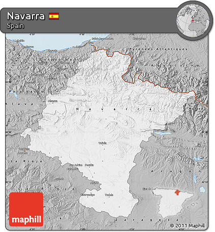 Gray Map of Navarra