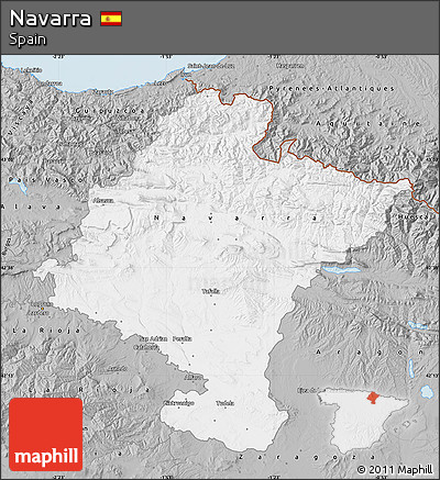 Gray Map of Navarra