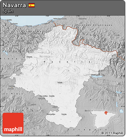 Gray Map of Navarra