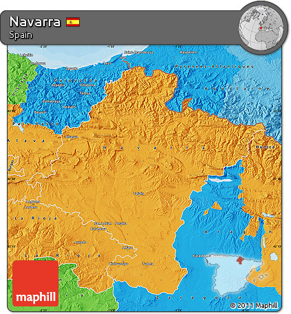 Political Map of Navarra