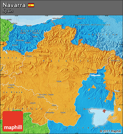 Political Map of Navarra