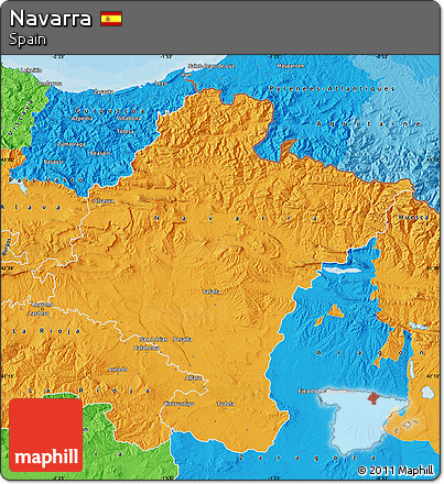 Political Map of Navarra