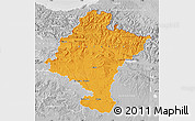 Political Map of Navarra, lighten, desaturated