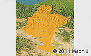 Political Map of Navarra, satellite outside