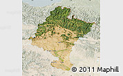 Satellite Map of Navarra, lighten