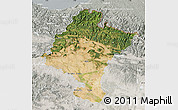 Satellite Map of Navarra, lighten, semi-desaturated