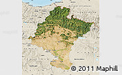 Satellite Map of Navarra, shaded relief outside