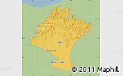 Savanna Style Map of Navarra, single color outside
