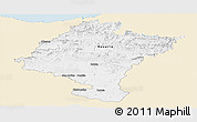 Classic Style Panoramic Map of Navarra, single color outside