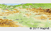 Physical Panoramic Map of Navarra