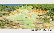 Physical Panoramic Map of Navarra, satellite outside