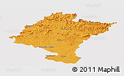 Political Panoramic Map of Navarra, cropped outside
