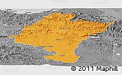 Political Panoramic Map of Navarra, desaturated