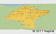 Savanna Style Panoramic Map of Navarra, single color outside
