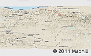 Shaded Relief Panoramic Map of Navarra