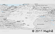 Silver Style Panoramic Map of Navarra