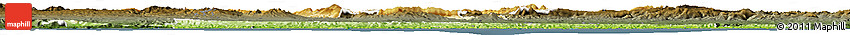 Physical Horizon Map of País Vasco, darken