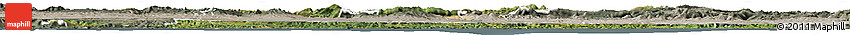 Satellite Horizon Map of País Vasco, semi-desaturated