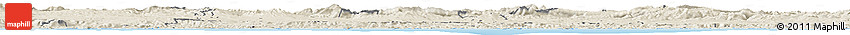 Shaded Relief Horizon Map of País Vasco Shaded Relief Horizon Map of País Vasco