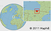 Savanna Style Location Map of País Vasco