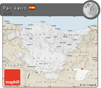 Classic Style Map of País Vasco