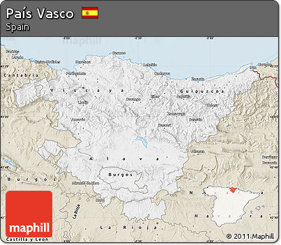 Classic Style Map of País Vasco