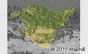 Satellite Map of País Vasco, desaturated