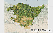 Satellite Map of País Vasco, lighten