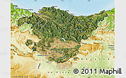 Satellite Map of País Vasco, physical outside