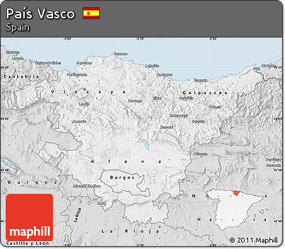 Silver Style Map of País Vasco