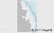 Gray 3D Map of Eastern, single color outside