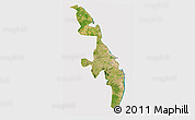 Satellite 3D Map of Eastern, cropped outside