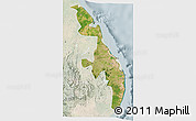 Satellite 3D Map of Eastern, lighten