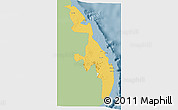 Savanna Style 3D Map of Eastern, single color outside