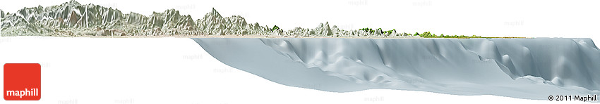 Satellite Horizon Map of Eastern, lighten