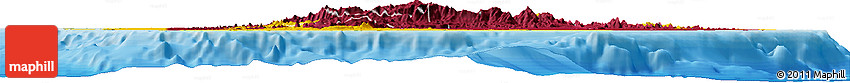 Flag Horizon Map of Sri Lanka, satellite outside, bathymetry sea, flag centered
