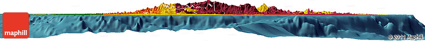 Flag Horizon Map of Sri Lanka, single color outside, satellite sea